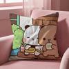 Cute B-BUBU DUDUS Cushion Cover Multi-Scene Pillow Cover for Home & Car - Reversible, Soft & Durable for Daily Use