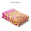 Mum Island Handkerchief Bath Towel Hawaiian Quilt Pattern Bee Happy Series 86103581 Hibiscus 60cm wide x 120cm long [Cathy Style] Women's Pink