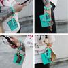 Pu Leather Tassel Circle for Key Chain Women Wristlet Keychain