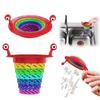 Kitchen Sink Strainer, Sink Stopper, Foldable Multicolor Kitchen Residue Filter, Food Catcher Filter, Sink Draining Filter For Most Kitchen Sink