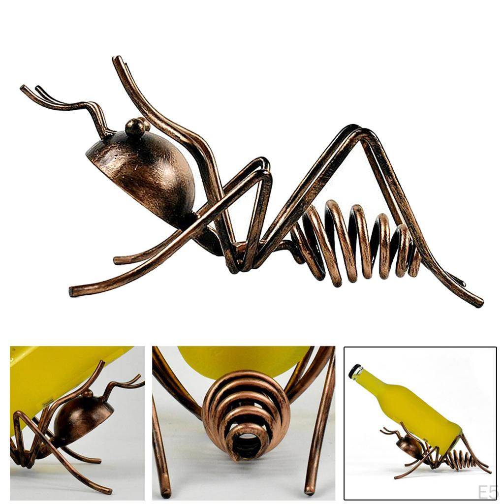 Art Rack Creative Metal Wire Bottle Holder Ornament Gift for Lovers