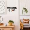 Heavy Duty Modern Black Metal Wall Hook Key Holder Space Saving Vertical Organizer for Entryway Bathroom Easy Screw Mount
