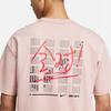 Nike Brand Logo Letter Pattern Crew Neck Loose Short Sleeve T-Shirt Men Tops Oxford-Pink FJ7725-601