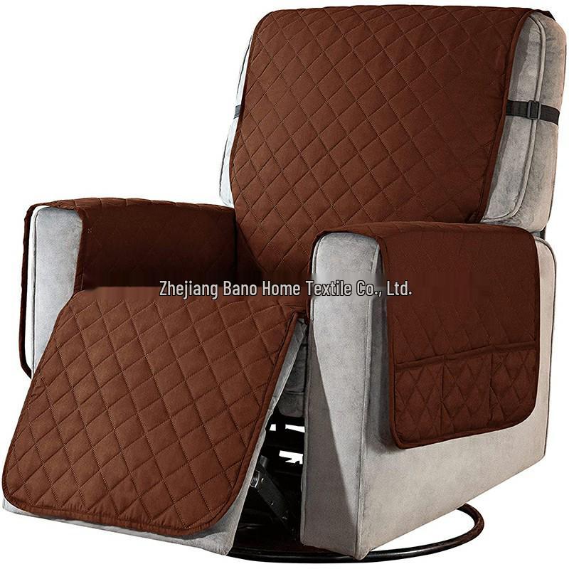

Waterproof Recliner Sofa Towel: Anti-Dirty Pet Cushion & Solid Color Rocking/Massage Chair Protector Cover. Small колір темно кави