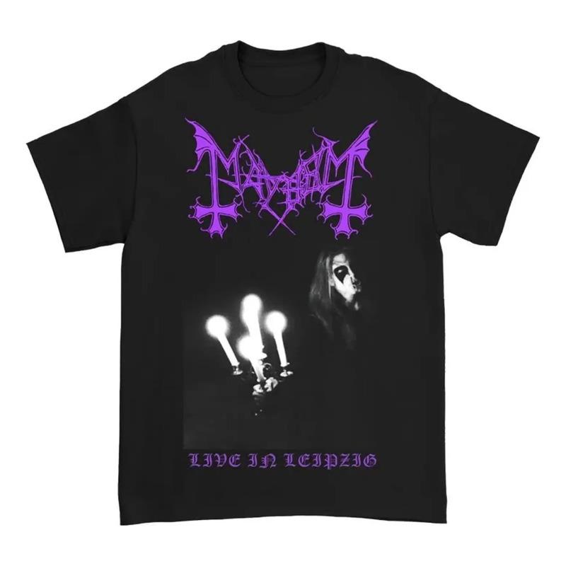 2025 Mayhem Banda Noruega Black Metal Rock Dark Wind Red Am S