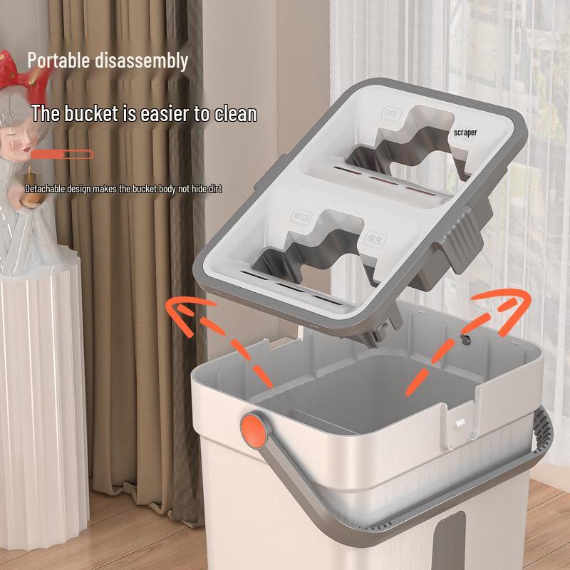 2023 Hands-Free Flat Mop with Squeegee – One-Wipe Clean for Your Home