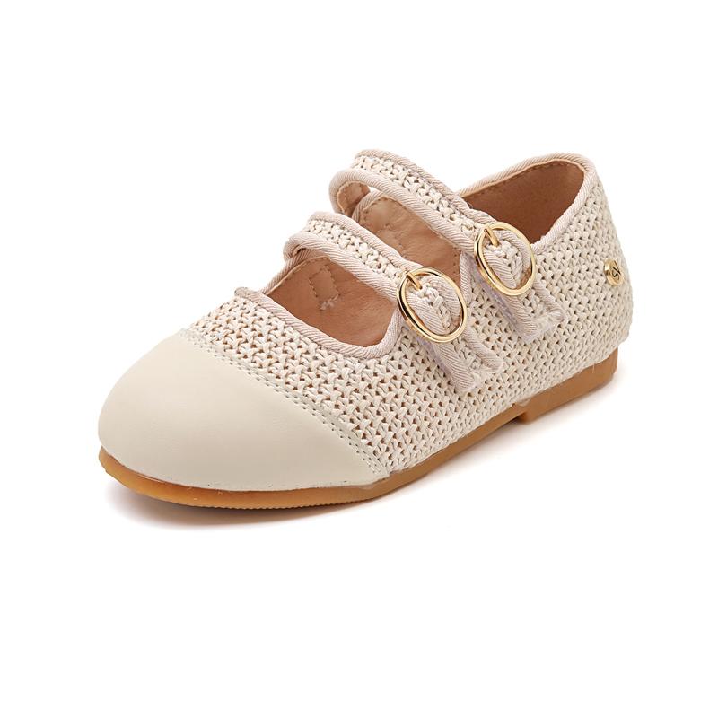 

AS New Kids Shoes Children Weave Shoes Baby Girls Fashion Oxford Toddler Loafers Boys Shoes Infant Princess Shoe Mary Jane 37