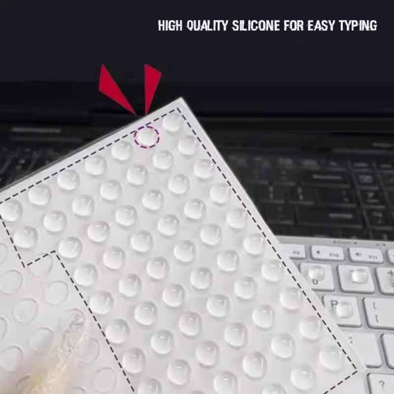 Transparents Silicone Keycap Covers 12x4mm 64Pcs Set For Long Nails Protections And Personalize Keyboard Decoration