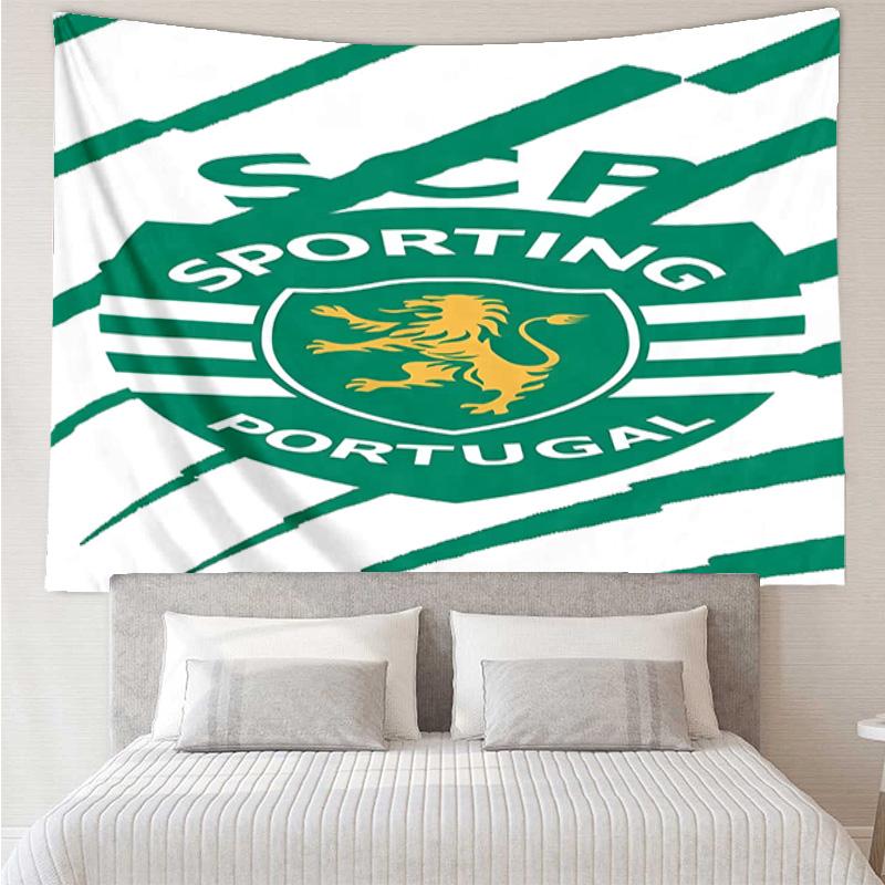 Sporting Cp Crest Emblem Tapestry Room Decoration Wall Hanging for Living Room Bedroom, dormitory, Birthday and Christmas gifts