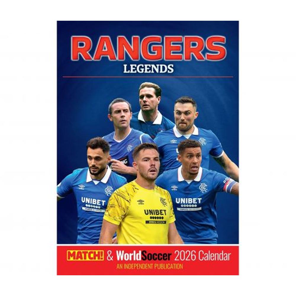 Rangers FC 2026 A3 Wall Calendar