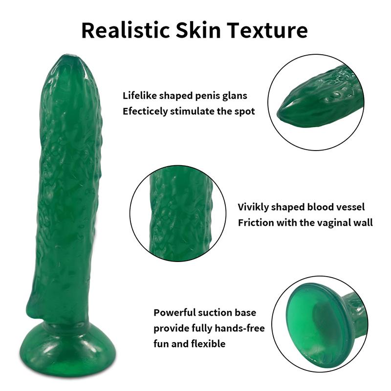 Soft And Realistic, Fruit Shape Unisex TPR Penis Dildo, No Need To Recharge, Human Safe Material, Adult Sex Toys