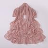 High Quality Chiffon Long Scarf With Heart Star Rhinestone Ethnic Headscarf