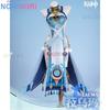 Lauma Cosplay Costume Genshin Impact Lauma Wig Dress Frostmoon Scions Headwear Bracelet Accessories Halloween for Women Girls