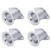 Kanoan Aluminum Curled Air 44 X 72 Set of 2 or Universal Aftermarket Carburetor Replacement for Toyota of 4 Funnels, Mm, 4, AE86, Etc. (Set (Silver))