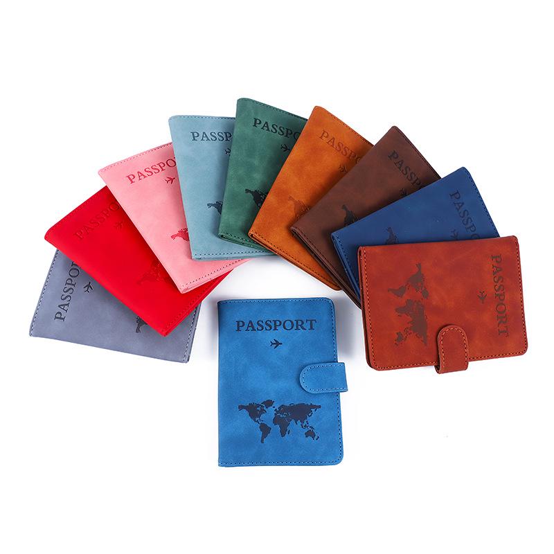 2024 Unisex PU Leather Passport Holder & ID Bag