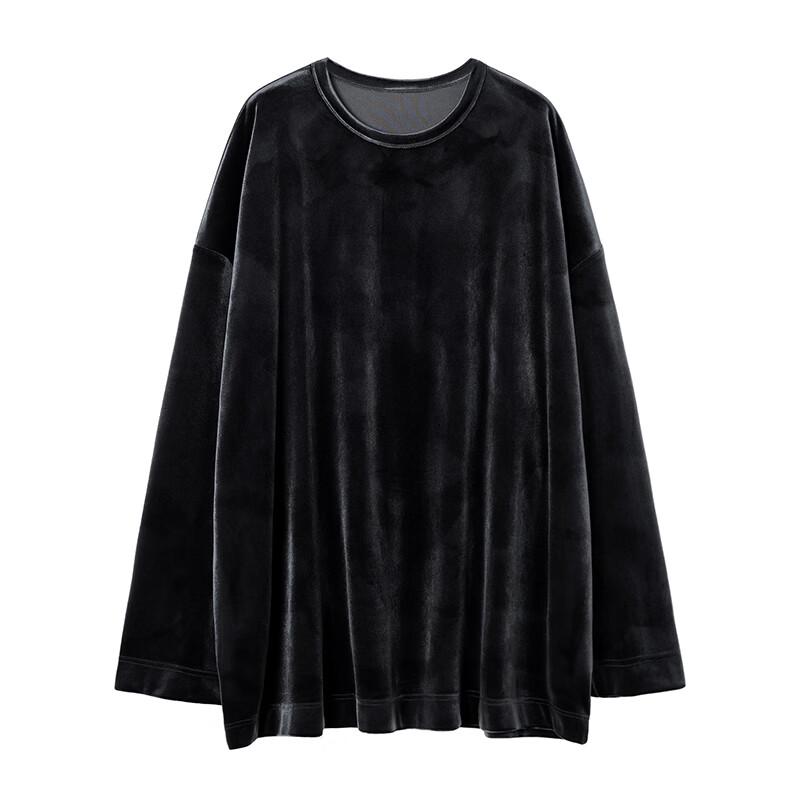 

Женская бархатная теплая футболка с длинным рукавом 7236DM XS