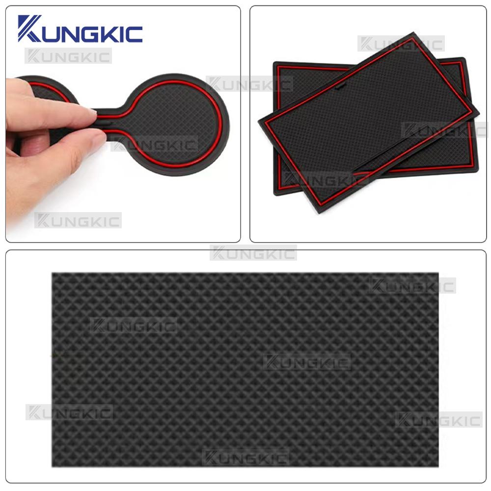 Hyundai Kona SX2 EV 2024-2026 Anti-Slip Door Groove Mat Set Interior Mouldings