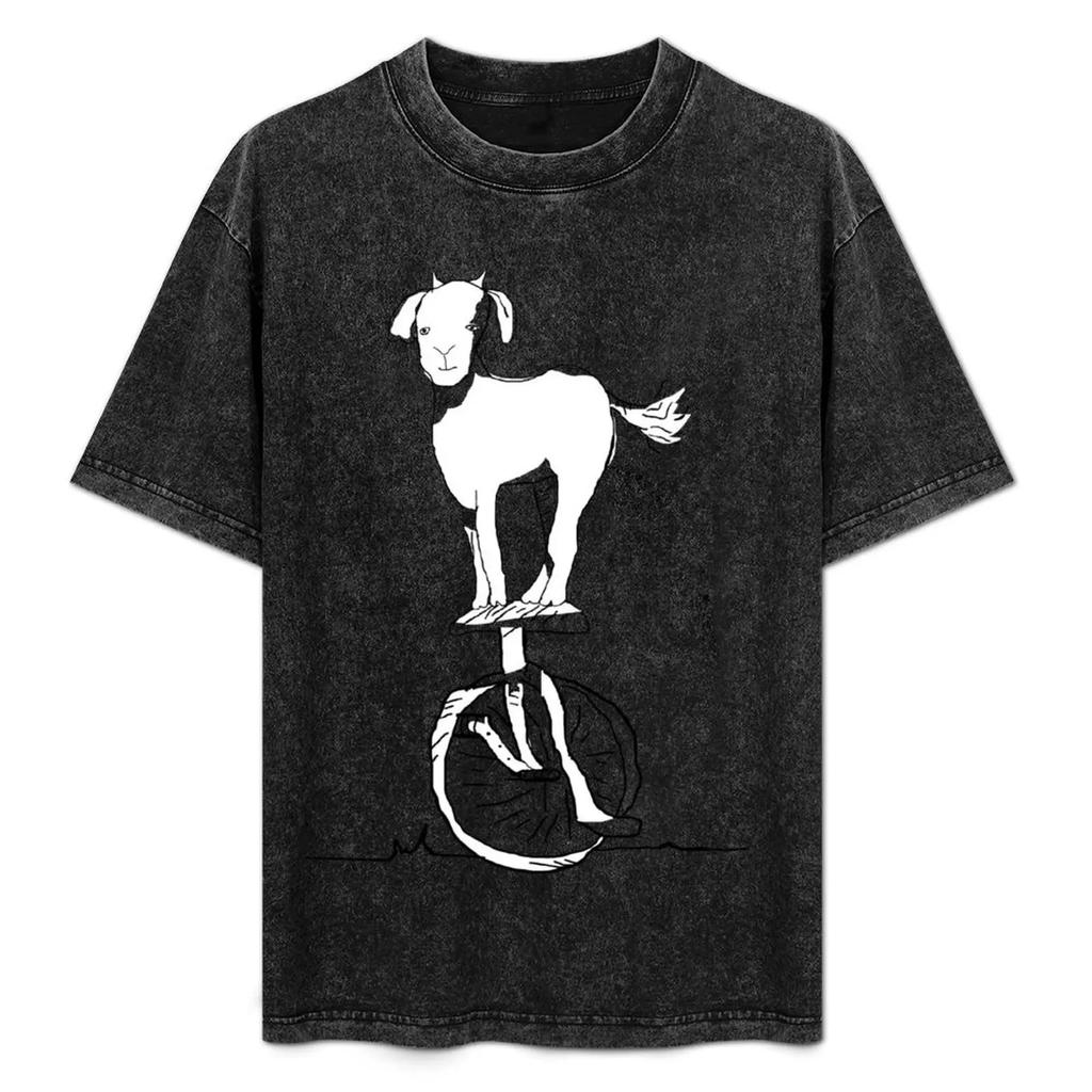 Goat  T-Shirt oversized Customs Shirts Graphic Mens Graphic t-shirts Funny