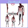 Spider-man Ps5 Miles Morales T.r.a.c.k. Costum Cosplay Alb pentru Adult