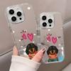 Cute Dachshund Dog Love Hearts Phone Case For iPhone 17 16 Pro 11 12 13 14 15 Pro Max 17 Air X XR XS 7 8 Plus Back Mirror Cover