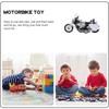 1/12 Police Motorcycle Toy Car Model Child Pull Back Motorbike Toy