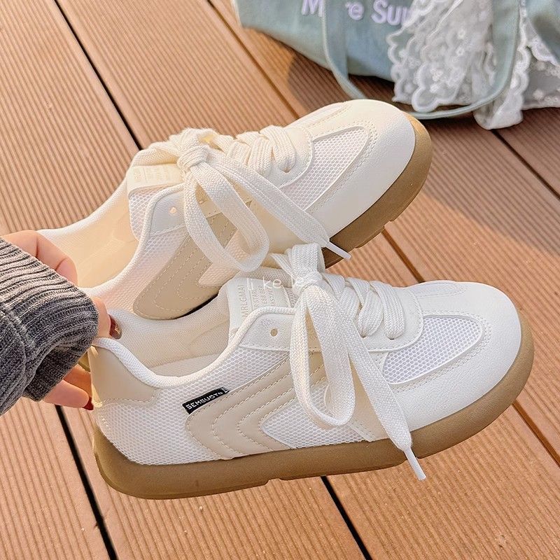 Women's new breathable mesh shoes trendy versatile retro casual sports little white shoes women
