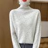 New Autumn/Winter Color Dot Knit Wool Sweater: Women's High-Collar Fashion Pullover