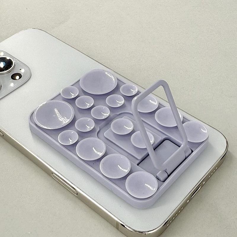 Multi-Functional Silicone Folding Suction Cup Phone Stand & Anti-Slip Back Sticker