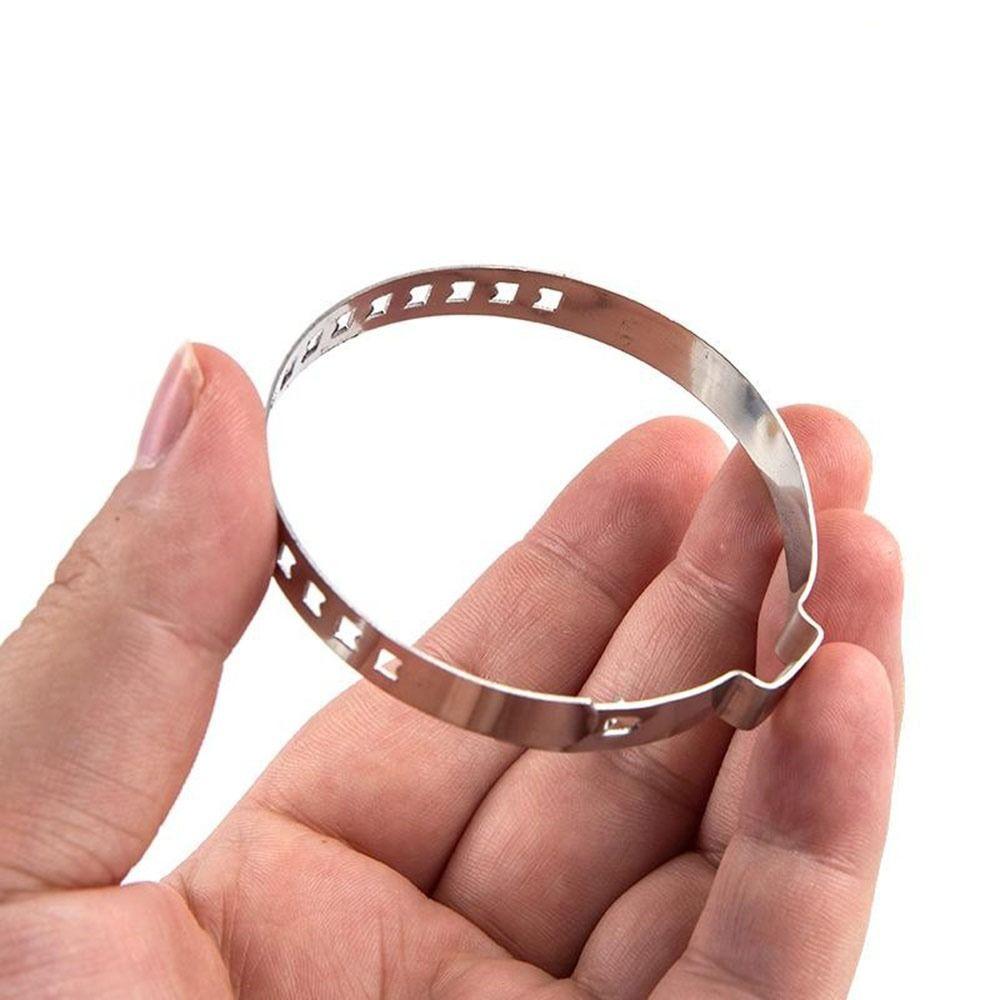 20Pcs Stainless Steel Auto Hoses Clamps Adjustable 20-125mm Car Accessories Cars CV Boots Clamps