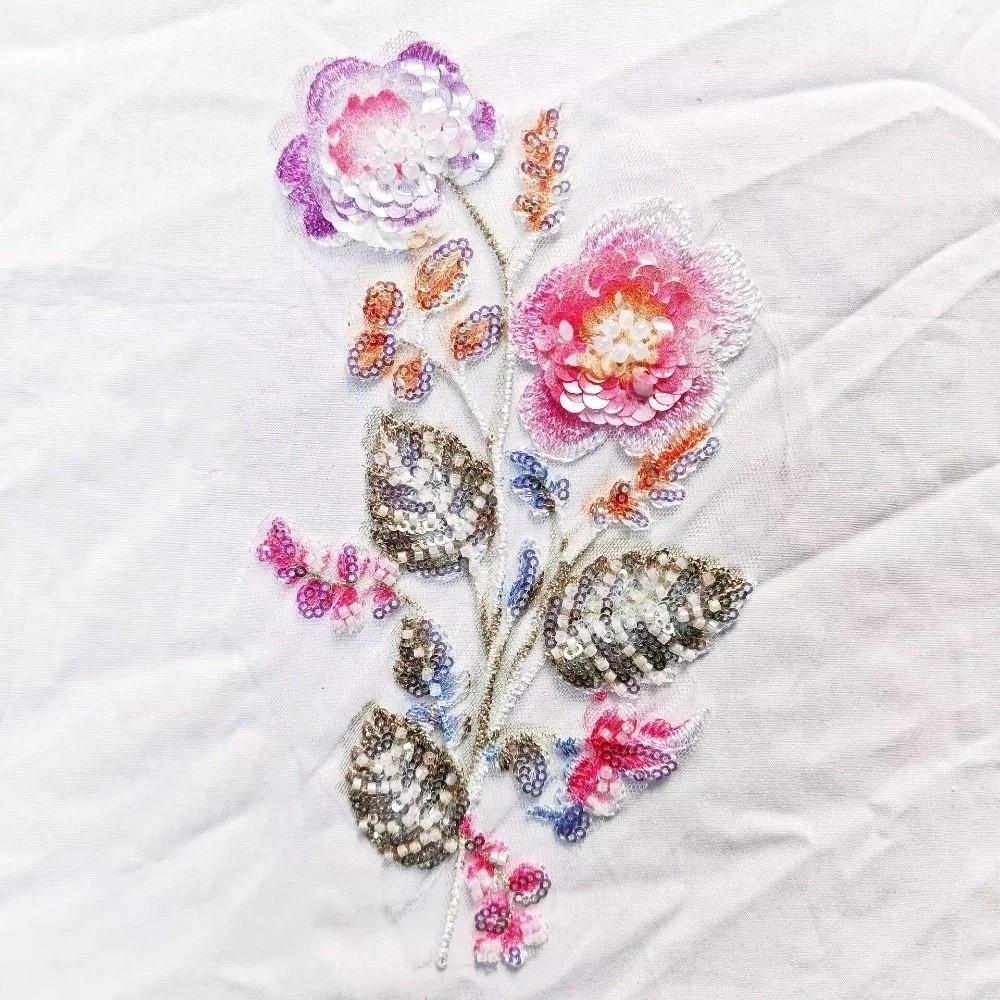 Sew on Embroidery Lace Parches Large Flower Flower Appliques Wedding Dresses