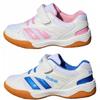 Kid Small Size 30-38 Lightweight Non Slip Cowhide Sole Table Tennis Shoes Hook Loop Sports Shoes Outdoor Badminton Shoes