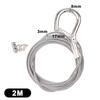 Locking Stainless Steel Wire Rope Adjustable Retractable Suspension Lanyard for Industrial Equipment Hanging Work