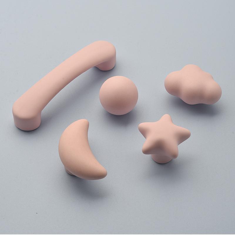 Maniglia per Armadio in Ceramica Carina a Forma di Stella Luna Nuvola Pomello Colorato per Cassetto per Armadio Mobile Decorazione