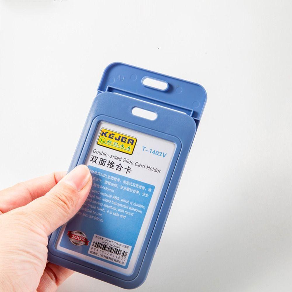 Card Door Card Lanyard Card Holder Simple Card Case Horizontal Card Protector Vertical Card Cover