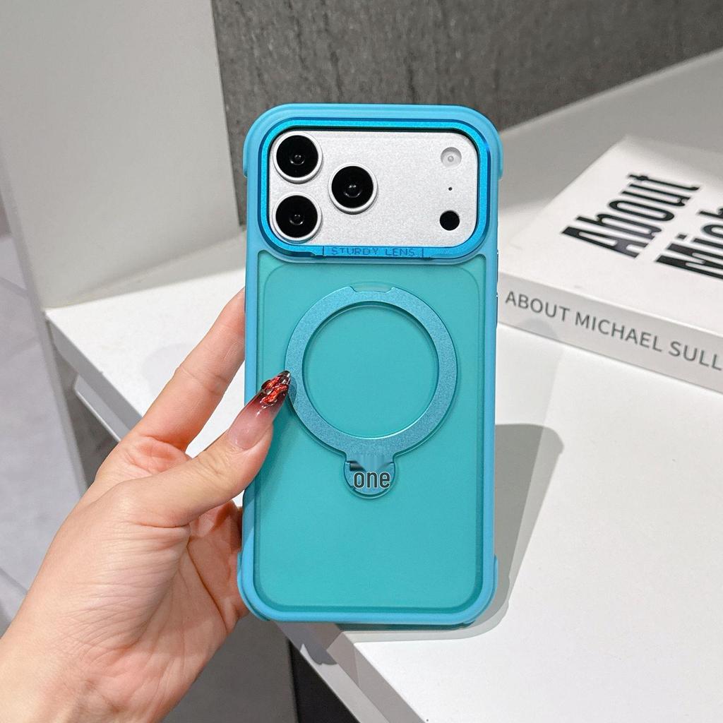 iPhone 17 Pro Max Skin-Feel Magnetic Stand Case