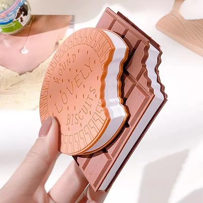 Creative Chocolate Cookies Shape Note Book Students Cartoon Cute Tearable Handwritten Memo Pads Cover Notepad