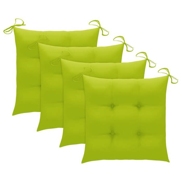 VidaXL Lot de 4 Chaises de Jardin avec Coussins, Sièges de Terrasse, Chaises de Salle à Manger, Meubles de Patio Extérieur, 3065643