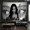 Blackpink Custom Name Wall Tapestry Aesthetic Wall Hanging Printed Fabric Blanket Decorative Tapestries for Bedroom Living Room Home Decor