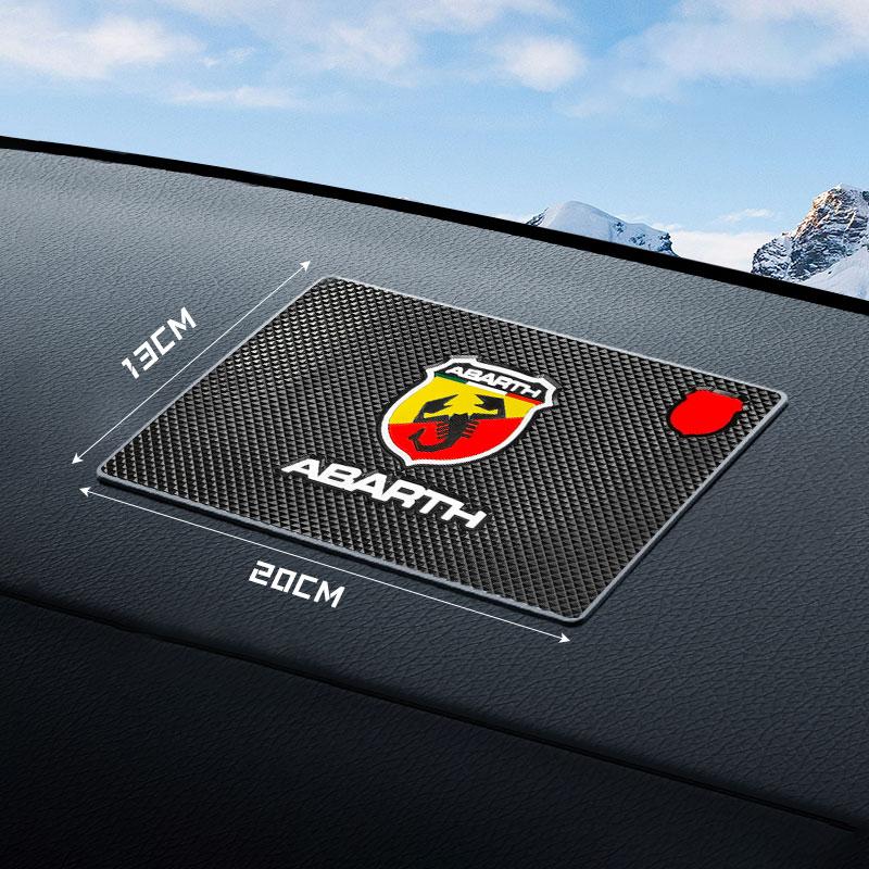Znak auta Protiskluzová podložka Materiál PVC Pro Fiat Abarth 500 Tipo Panda Argo Freemont Protiskluzové podložky do úložného prostoru Příslušenství do auta