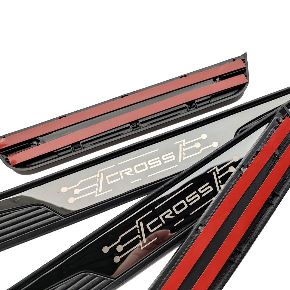 Protector Door Sill For Toyota Tacoma 2024 Accessories Scuff Plate Trim Parts