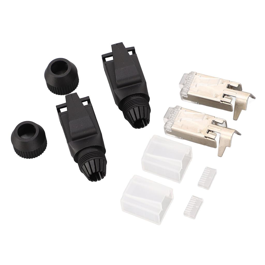 10 Set Assembly Type RJ45 Connector Kit 8 Cat5e Cat6 Industrial Ethernet Modular Plugs