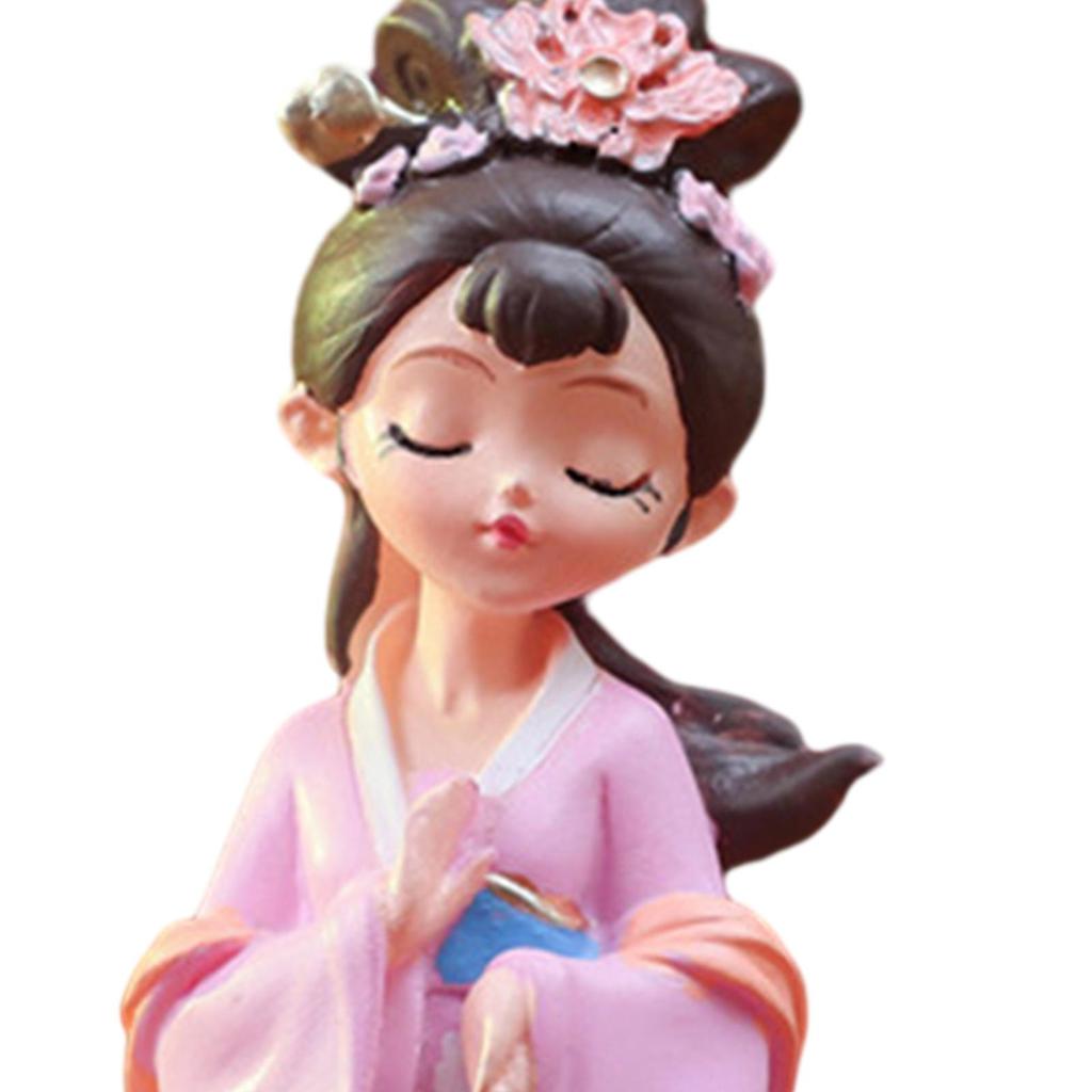 Chinesische Schönheitsstatue Tischplatte Kunsthandwerk Harzkunst Chinesische Geschichte Frauenfigur Ornament für Hotelregal Wohnheim Festivals Café