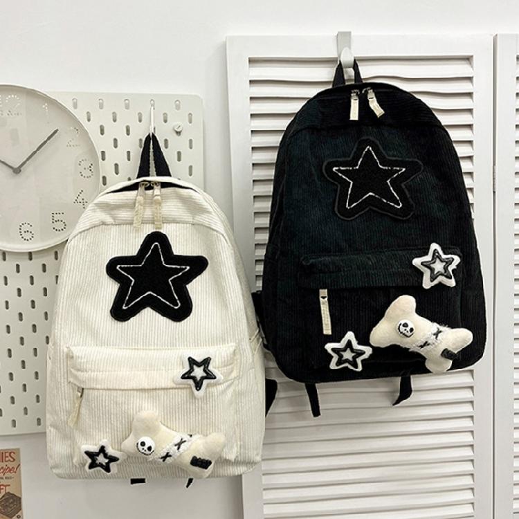 Aesthetic Backpacks for Girl Lovely Stars Backpacks Large Capacity Casual Daypacks Travel Rucksack Student School Bag