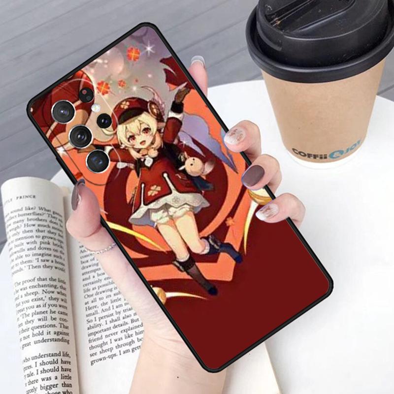 Genshin Impact Klee Phone Case Cover For Samsung Galaxy S24 S25 Ultra S21 S22 Ultra S10E Note 10 Plus Note 20 FE S23