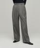 MUSINSA STANDARD WOMAN Women'S Heavyweight Fleece-Lined High-Waisted Wide Hidden Elastic Waist Slacks [Warm Gray]