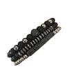 Black Matte Copper Inlaid Zirconium Diamond Ball Flying Saucer Long Bracelet Bracelet Set Wholesale Men's Woven Bracelet