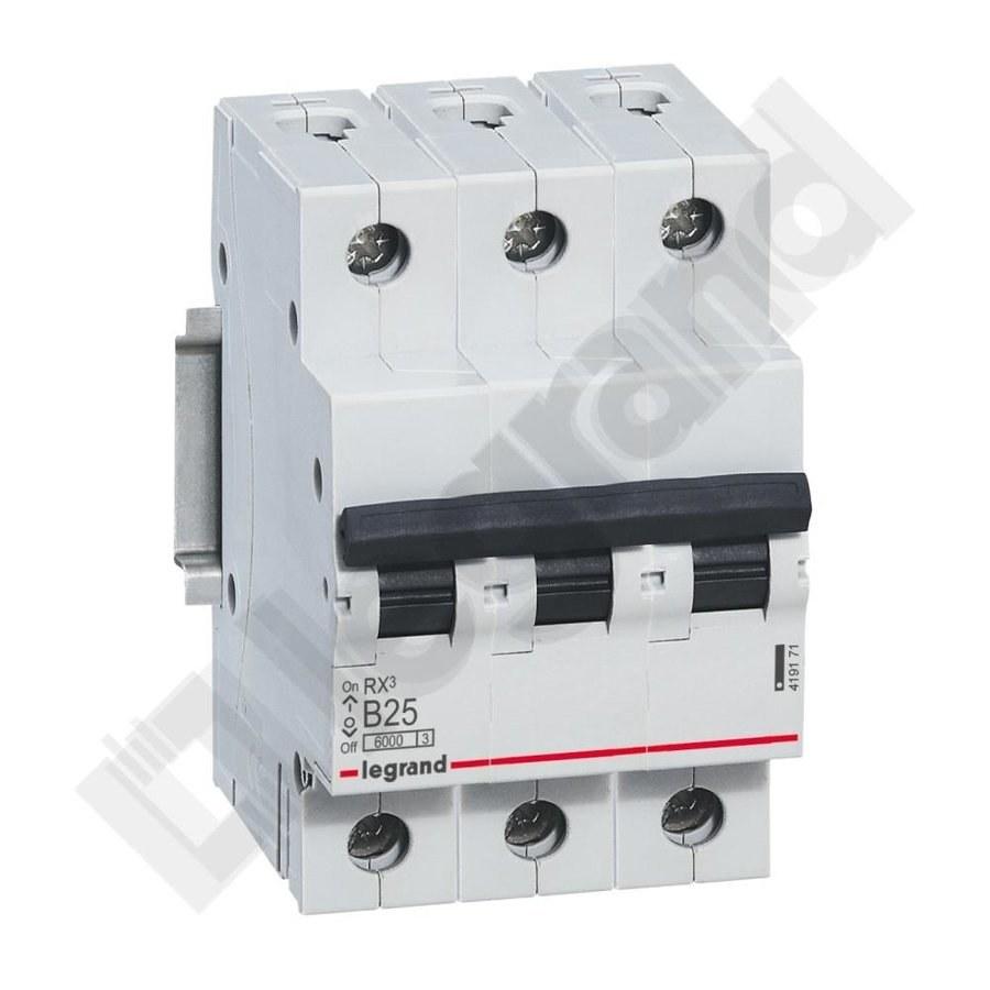 Circuit Breaker RX3 3P B 25A 6000A