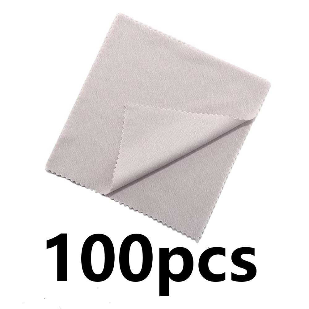 10-100pcs Glasses Microfiber Cleaning Cloth Soft Color Used For Phone Screens Jewelry Screen Camera Sunglasses Cleaning Cloth