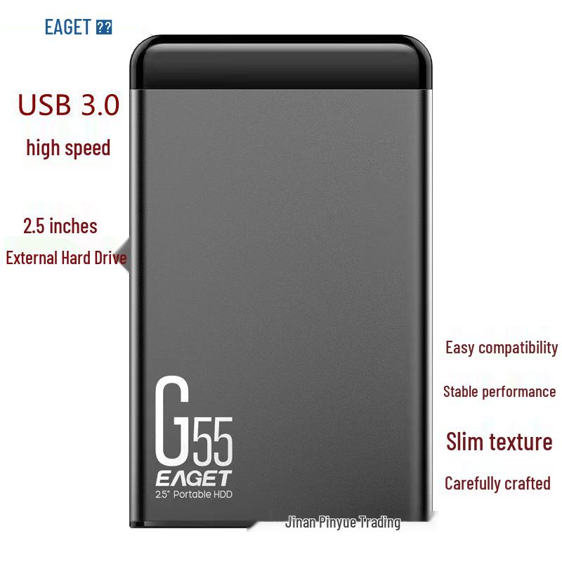 

Eaget G55 1TB USB 3.0 Тонкий Металевий Портативний Зовнішній Жорсткий Диск 500GB