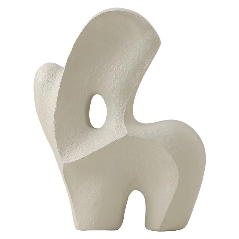 Resin Geometric Sculpture Accessories Items Home Livingroom Entrance Statue Decoration Hotel Store Desktop Figurines Ornaments
